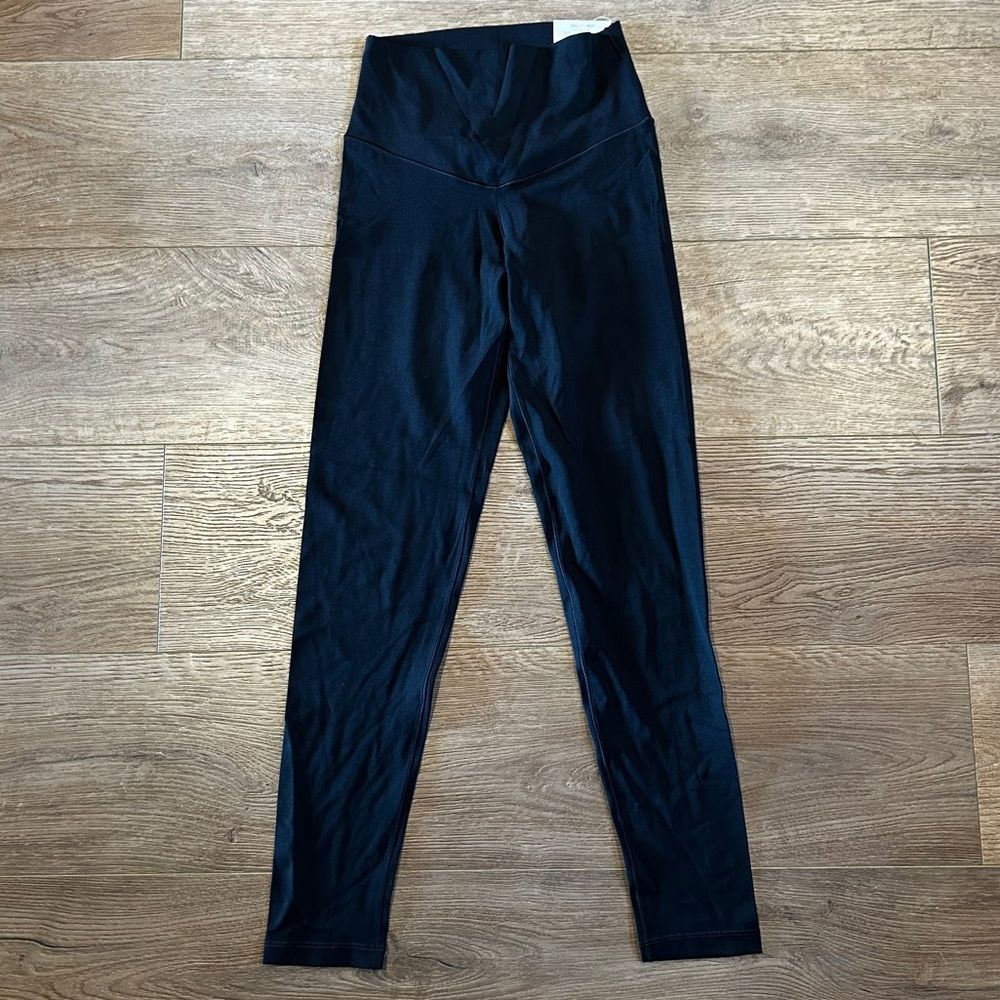 Aerie 7/8 Leggings Chill Play Move High Rise Size S Black